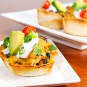 Creamy Chicken Taco Cups