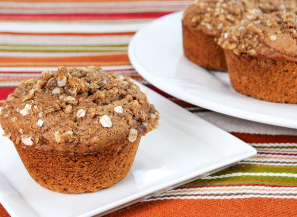 Spiced Apple Cider Muffins with Streusel Topping