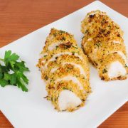 Mustard-Herb Panko Crusted Chicken Breasts