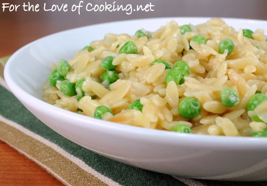 Orzo with Peas and Parmesan