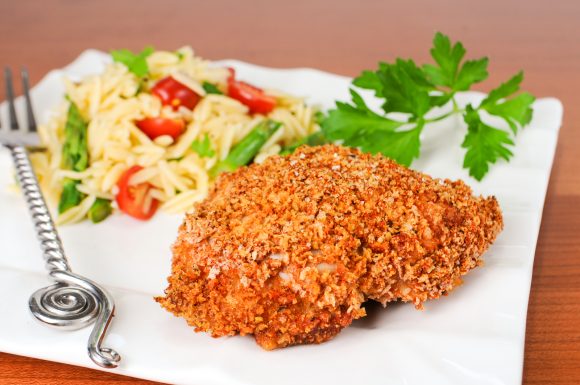 Paprika Panko-Crusted Chicken Thighs