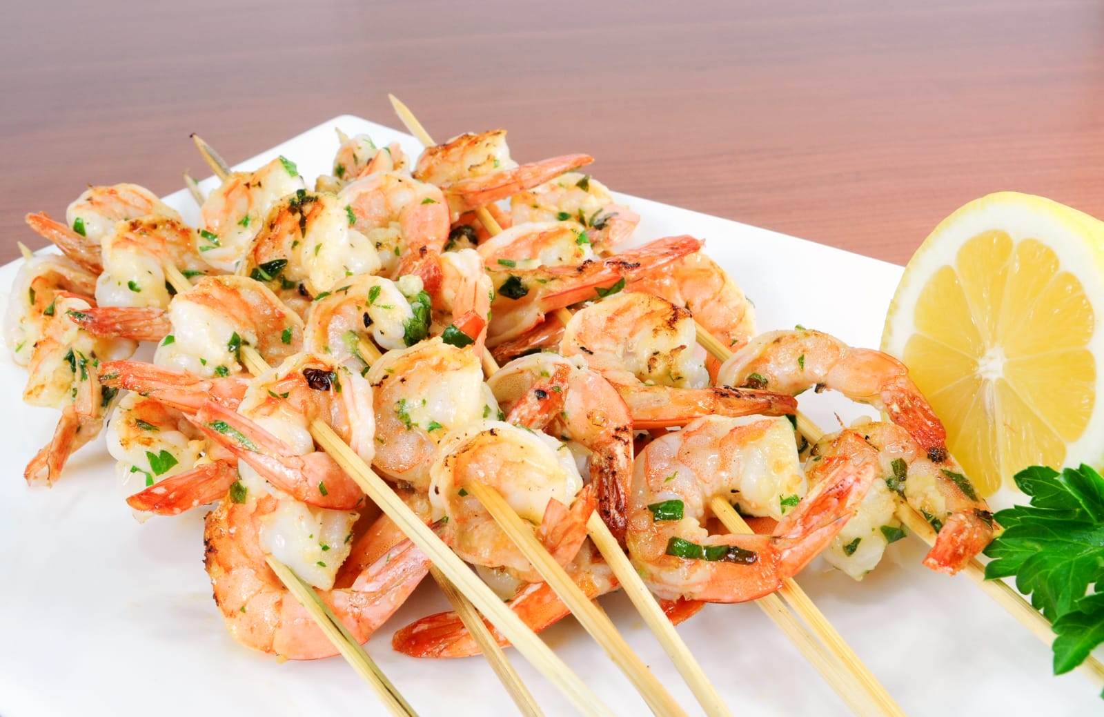 Garlic and Herb Shrimp Skewers