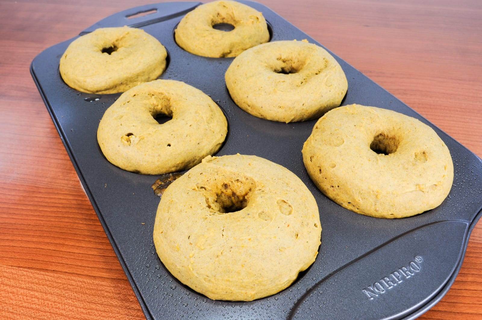 Baked Pumpkin Donuts with Maple-Cinnamon Glaze