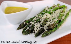 Pan Grilled Asparagus with Lemon Shallot Vinaigrette