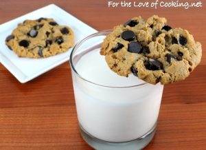 Flourless Peanut Butter and Chocolate Chip Cookies