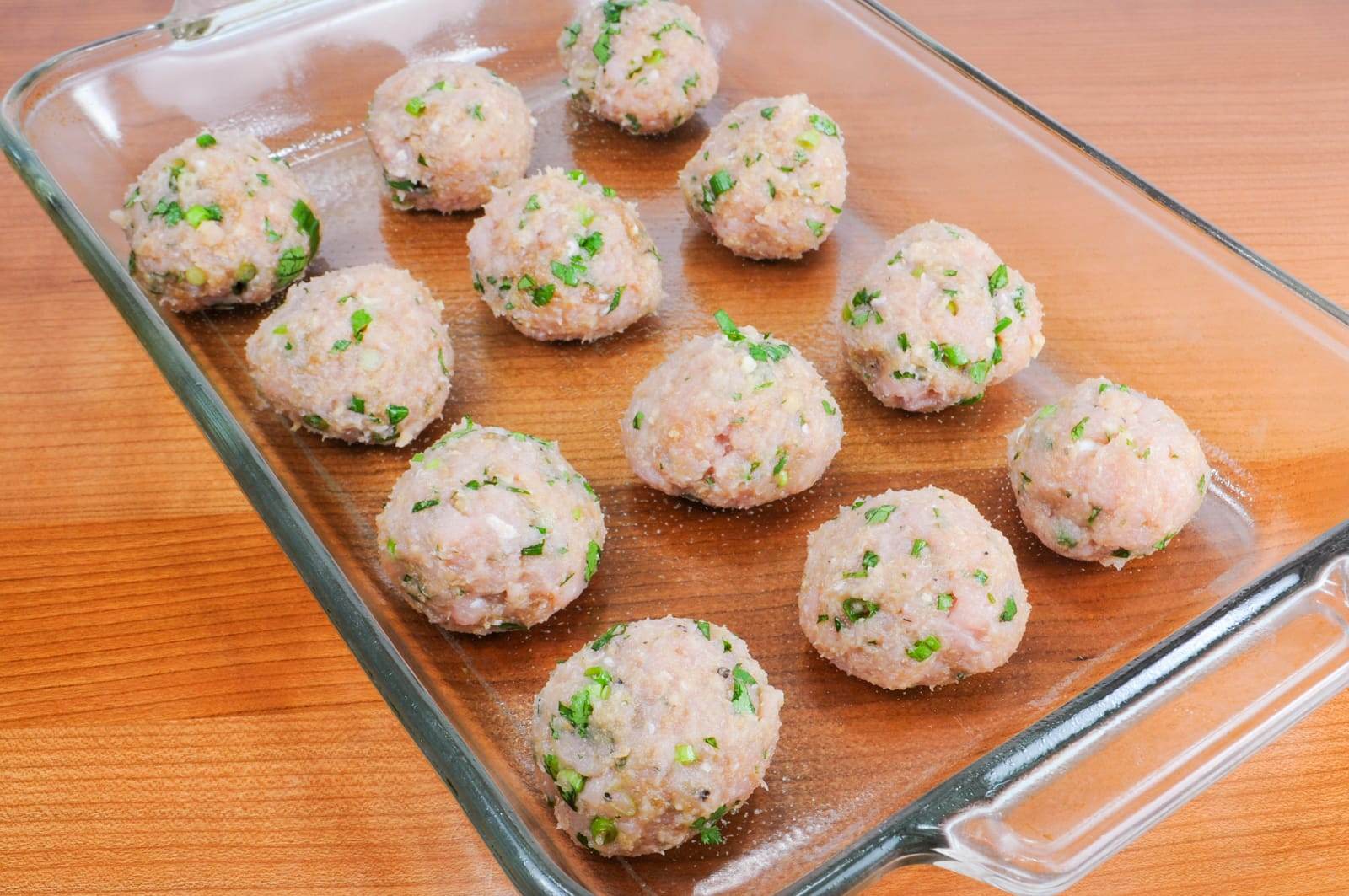 Asian Turkey Meatballs with a Lime Sesame Dipping Sauce