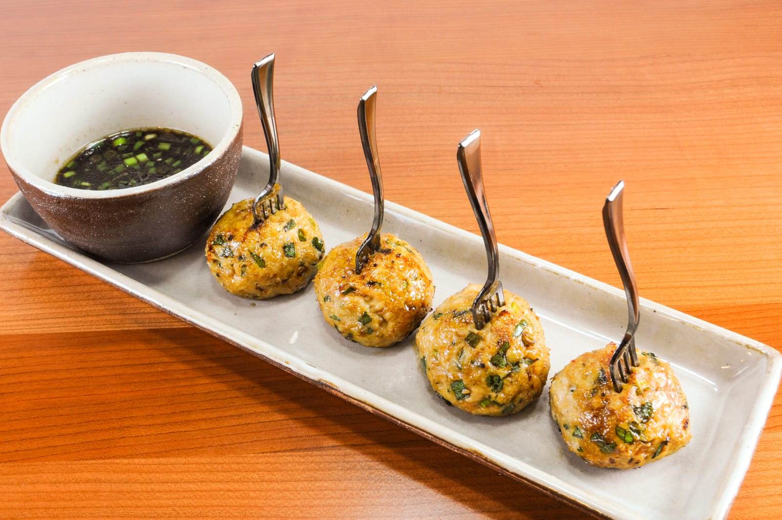 Asian Turkey Meatballs with a Lime Sesame Dipping Sauce