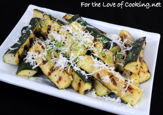 Zucchini with Lime and Cotija Cheese