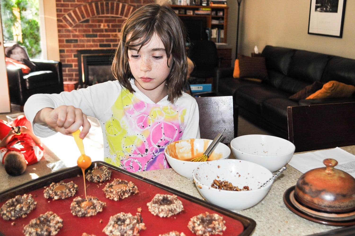 Chocolate Turtle Cookies