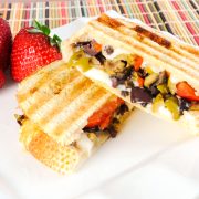 Tapenade, Mozzarella, and Tomato Panini