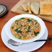 White Bean Soup with Kale and Turkey Italian Sausage