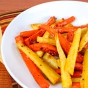 Roasted Carrots and Parsnips with Honey and Balsamic Vinegar