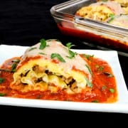 Turkey Italian Sausage and Ricotta Lasagna Roll-Ups