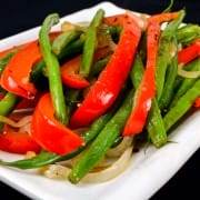 Green Bean, Red Pepper, and Shallot Sauté