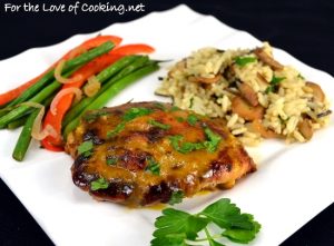 Mustard-Maple Chicken Thighs