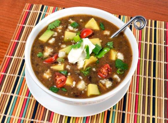 Black Bean Soup with Bacon