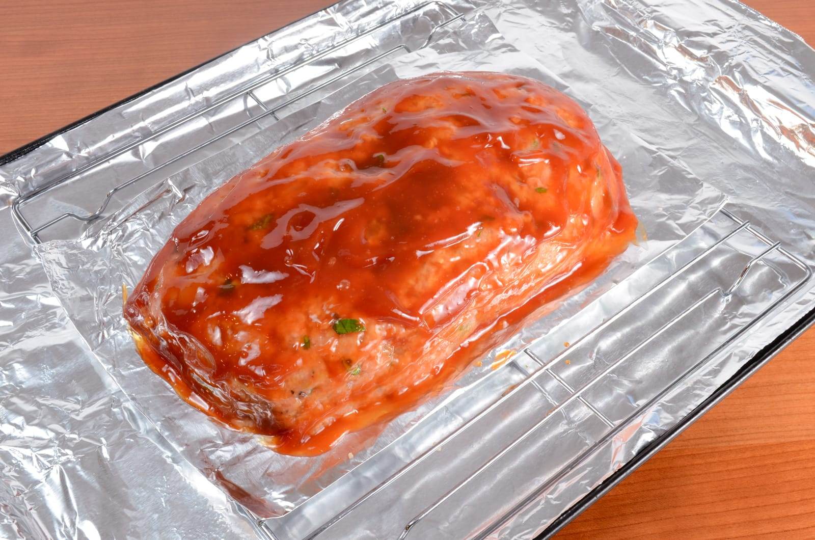 Turkey Meatloaf with Brown Sugar-Ketchup Glaze