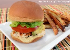 Grilled Chicken Sliders with Avocado