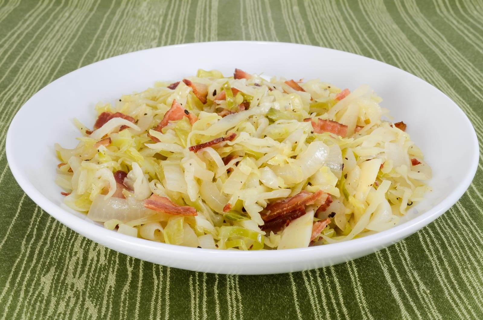 Tangy Sautéed Cabbage and Onions with Bacon