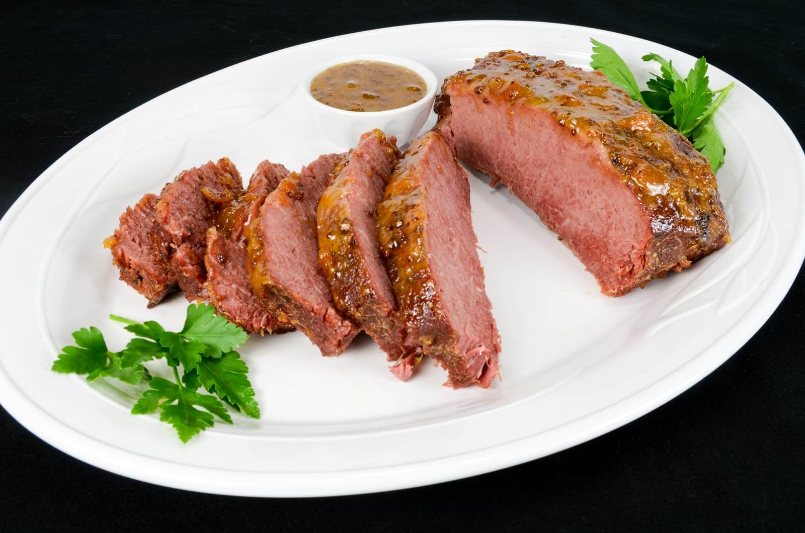 Apricot-Mustard Glazed Corned Beef