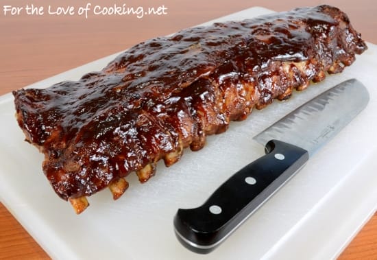 gebakken Barbecue Ribs voor de liefde van het koken