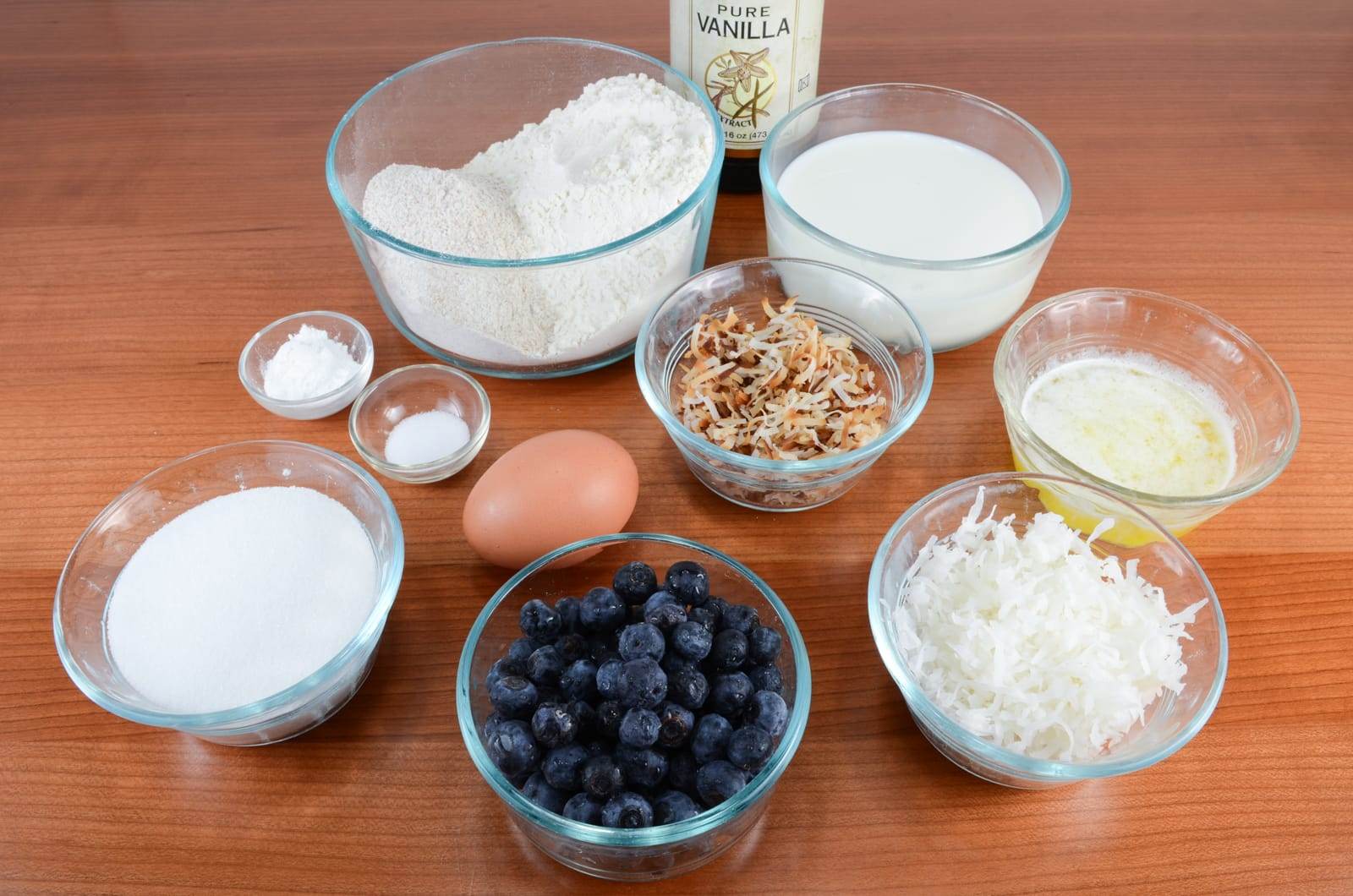 Toasted Coconut and Blueberry Muffins