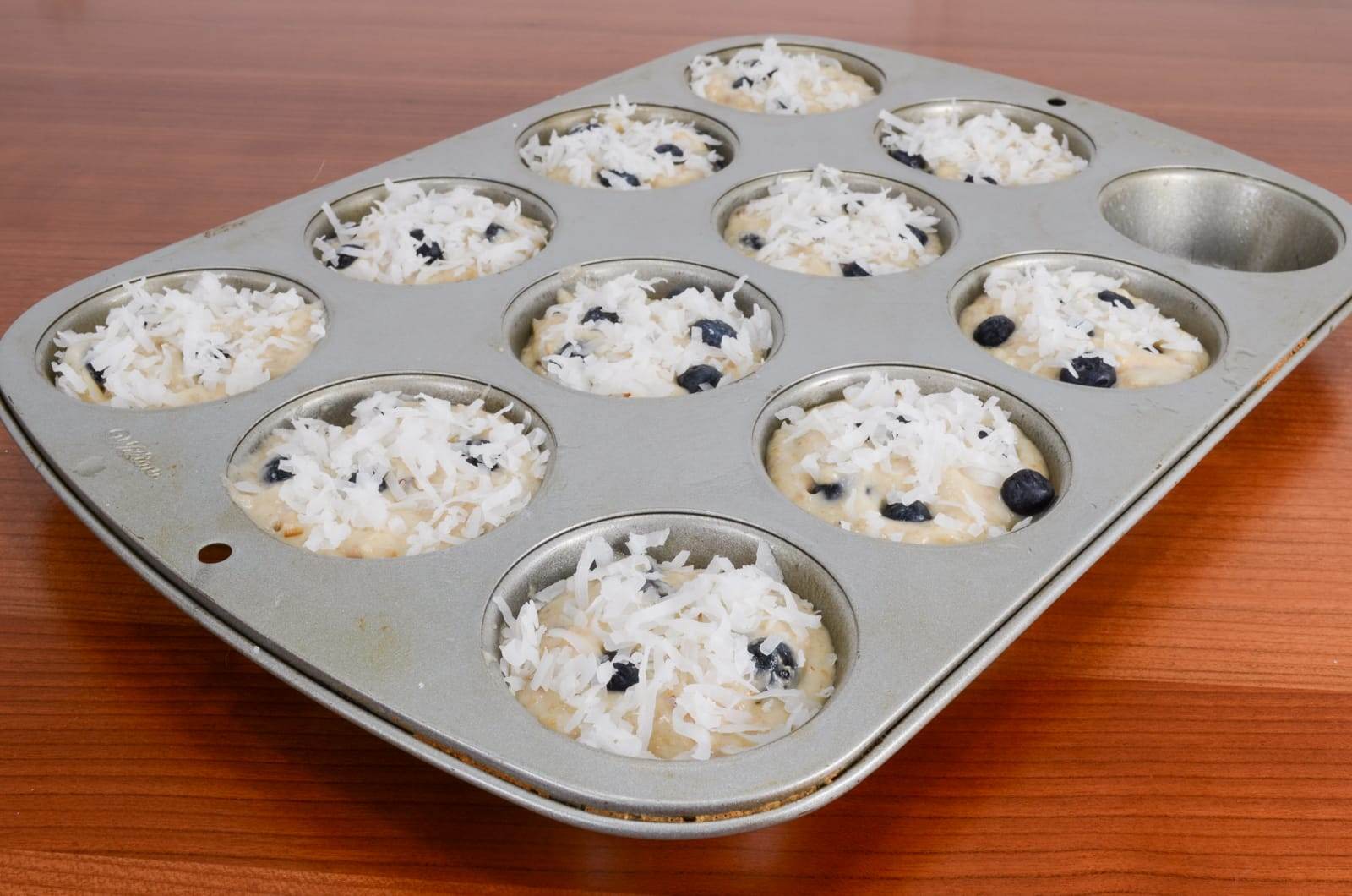 Toasted Coconut and Blueberry Muffins