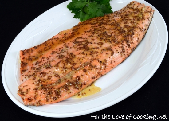 Maple-Mustard Baked Salmon | For the Love of Cooking