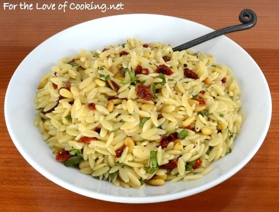 Orzo with Sun-Dried Tomato, Pine Nuts, and Basil