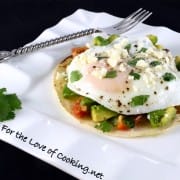 Breakfast Taco with Avocado Salsa and Steamed Egg