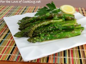 Roasted Asparagus with Dijon-Lemon Sauce