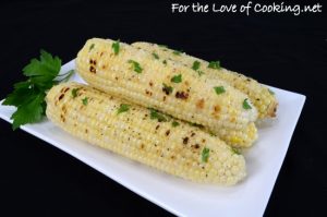 Garlic-Parmesan Grilled Corn on the Cob