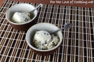 Homemade Banana Ice Cream with Mini Chocolate Chips and Coconut