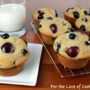 Cherry and Blueberry Muffins