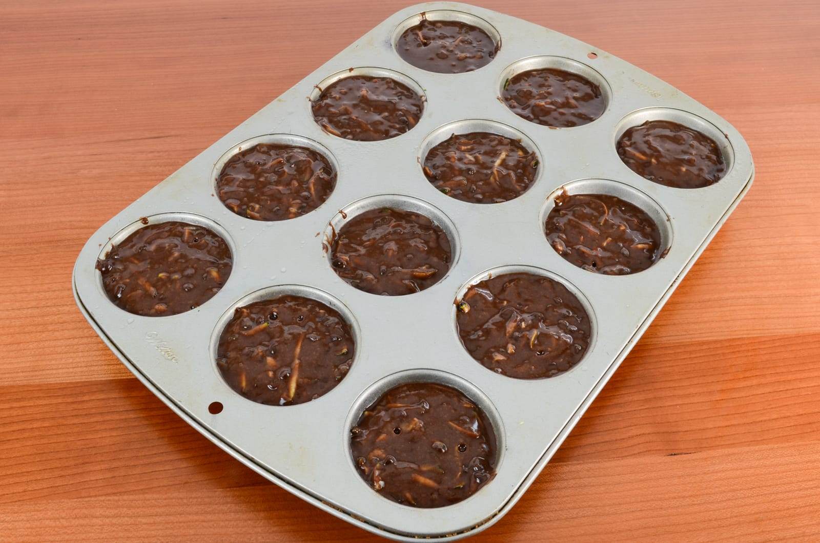 Double Chocolate Zucchini Muffins