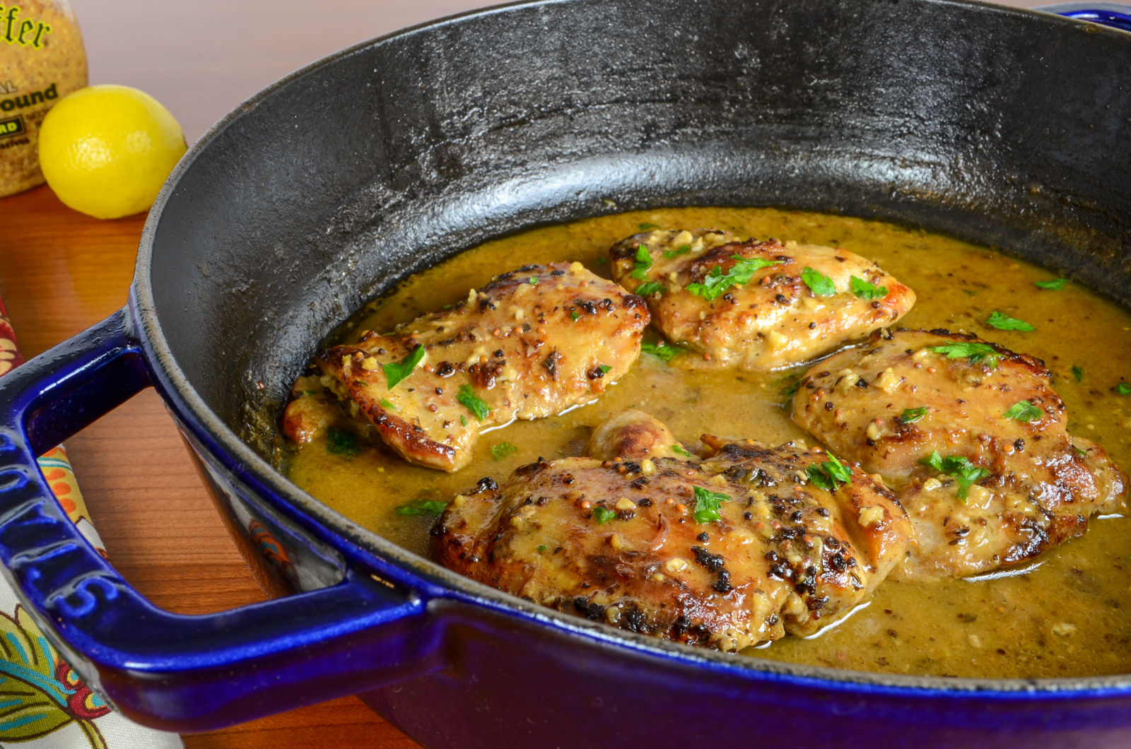 Lemon and Mustard Chicken Thighs