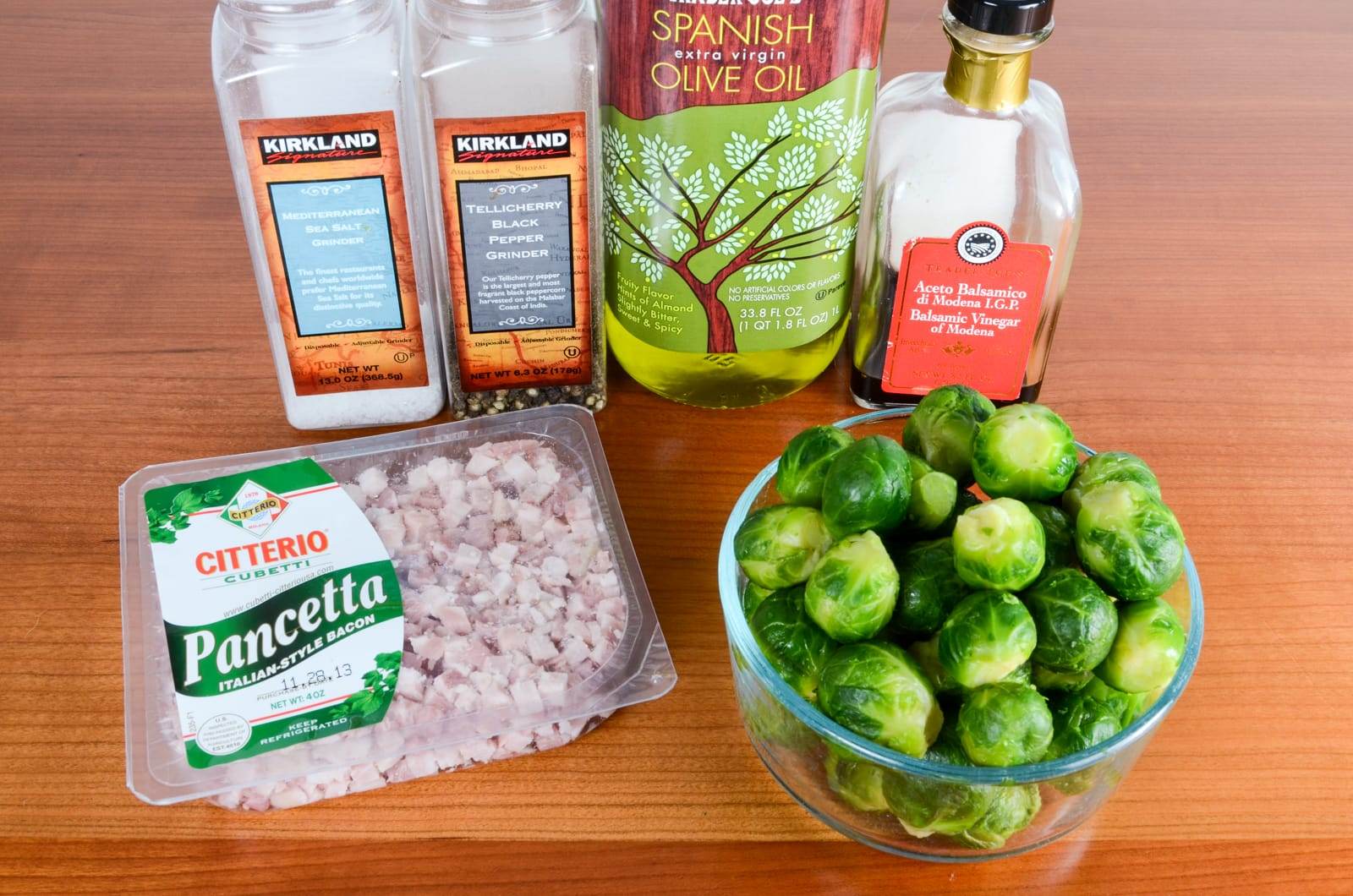 Roasted Brussels Sprouts with Pancetta and Balsamic Vinegar