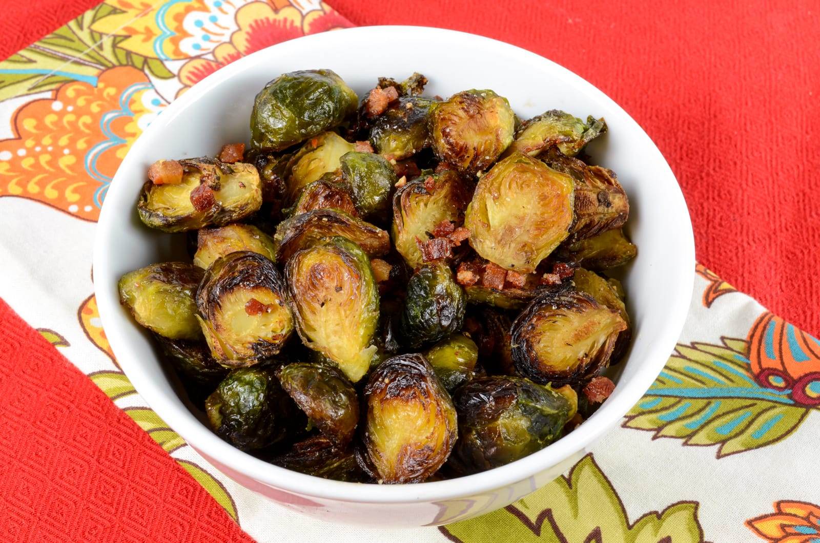 Roasted Brussels Sprouts with Pancetta and Balsamic Vinegar