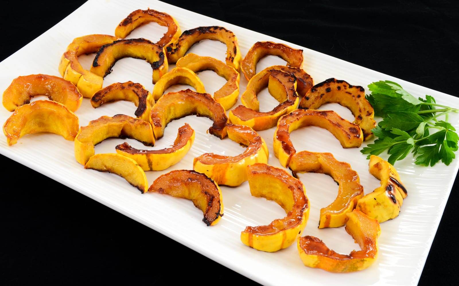 Maple and Cinnamon Roasted Delicata Squash