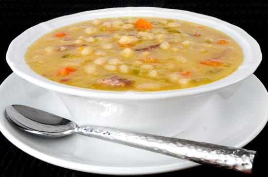 Slow Simmered White Bean and Ham Soup
