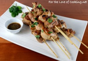 Honey, Lime, and Sriracha Chicken Skewers