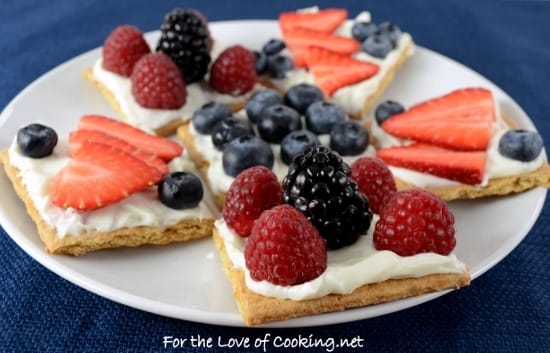 Fruit And Cream Cheese Graham Cracker Snacks For The Love Of Cooking 4992