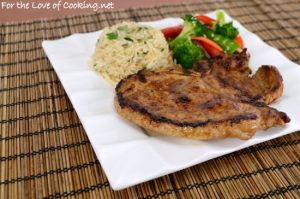 Ginger-Sesame Thin Cut Pork Chops