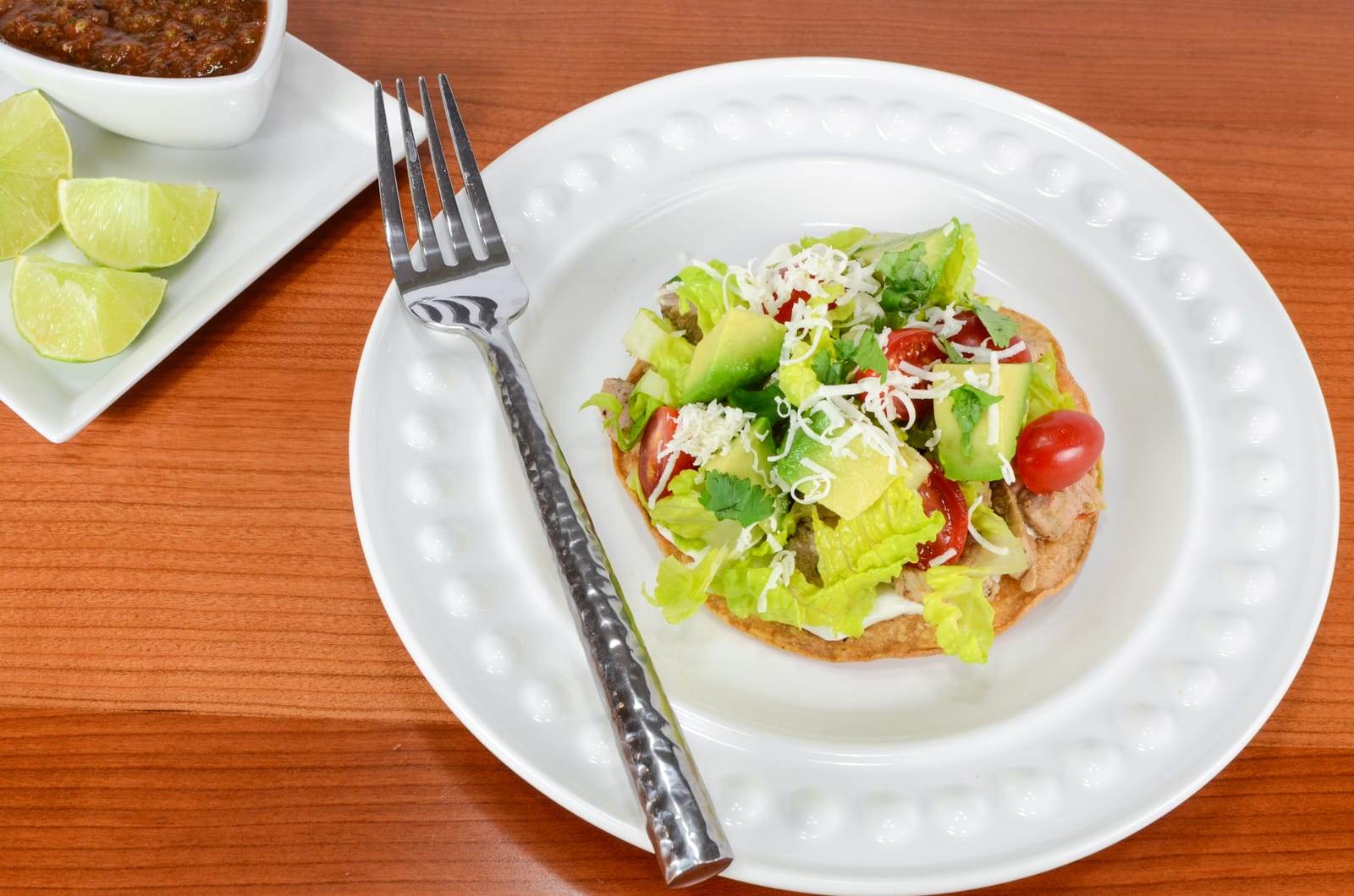 Pork Tenderloin Tostadas with Avocado