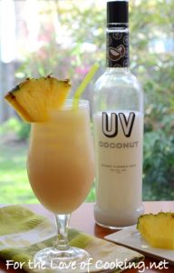 Coconut Vodka and Pineapple Juice