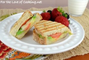 Sharp Cheddar, Avocado, and Tomato Panini