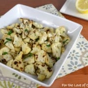 Roasted Cauliflower with Fresh Herbs, Parmesan, and Lemon