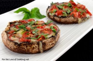 Caprese Stuffed Roasted Portobellos