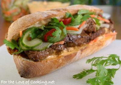 Banh Mi Sandwich with Lemongrass Pork