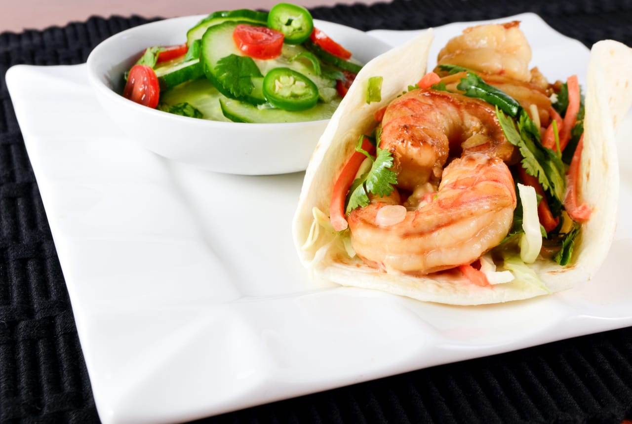 Asian Shrimp Tacos